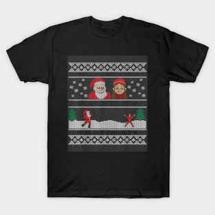 santa claus all i want for christmas is the over T-Shirt